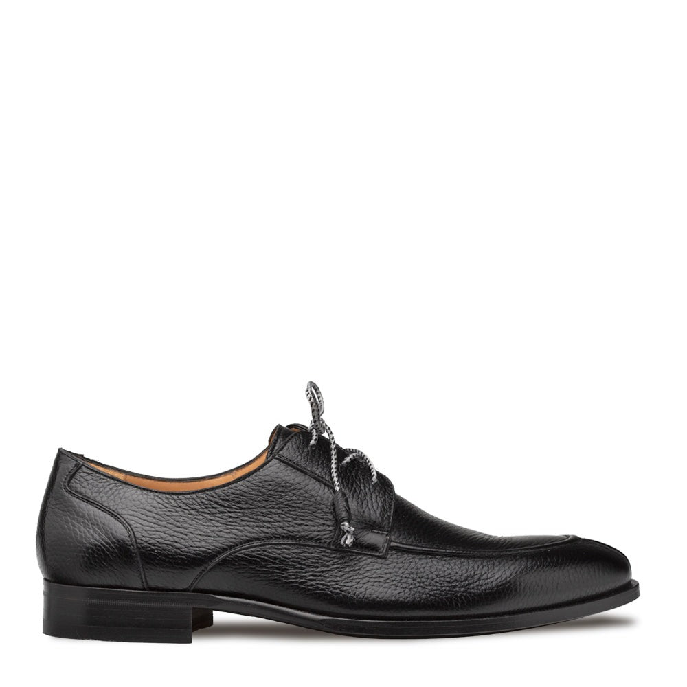 Mezlan Fratello 20937 Men's Shoes Black Deer-Skin Leather Derby Split-Toe Oxfords (MZ3649)-AmbrogioShoes