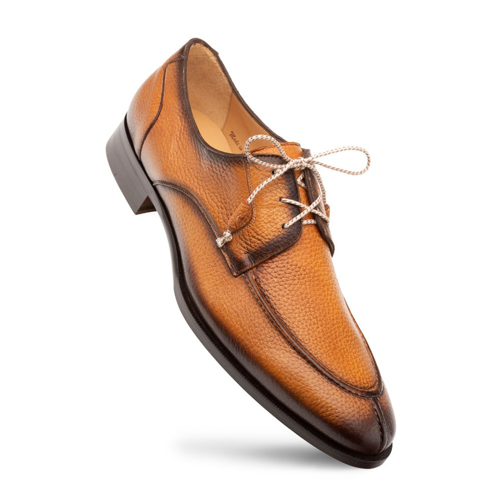 Mezlan Fratello 20937 Men's Shoes Cognac Deer-Skin Leather Derby Split-Toe Oxfords (MZ3648)-AmbrogioShoes